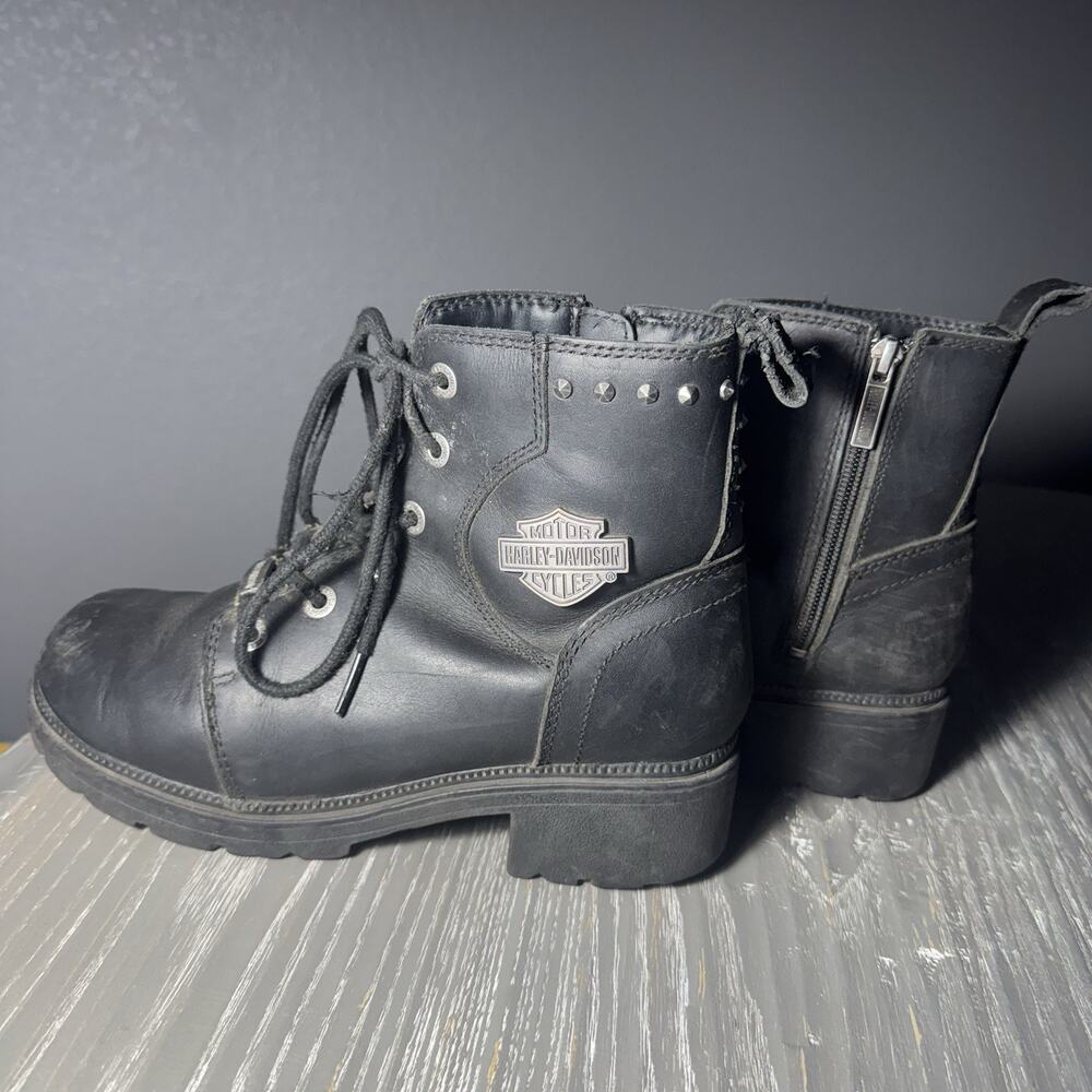 Harley-Davidson Women's Cynwood 5-Inch Black Motorcycle Riding Boots D84562 Bike